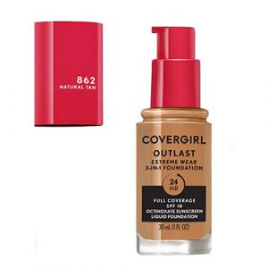 Covergirl Outlast Extreme Wear 3-in-1 Foundation-862 Natural Tan 1fl.oz/30mL (US)