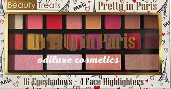 Beauty Treats Pretty in Paris 16 Eyeshadows 4 Face Highlights