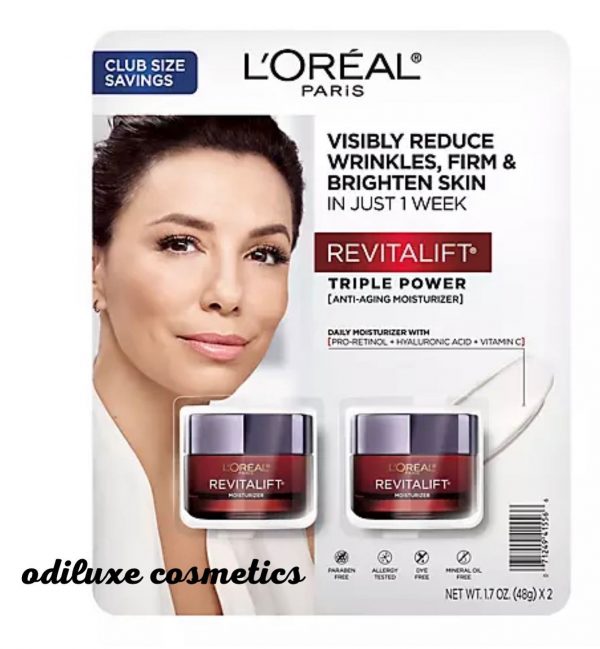 L’Oreal Paris Revitalift Triple Power Anti-Aging Face Moisturizer 2 pk. (US)