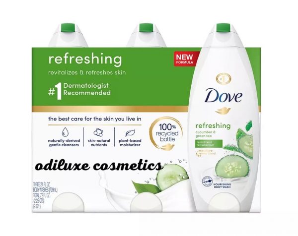 Dove go fresh Cool Moisture Body Wash, 3 pk./24 oz. / 709ml (US)