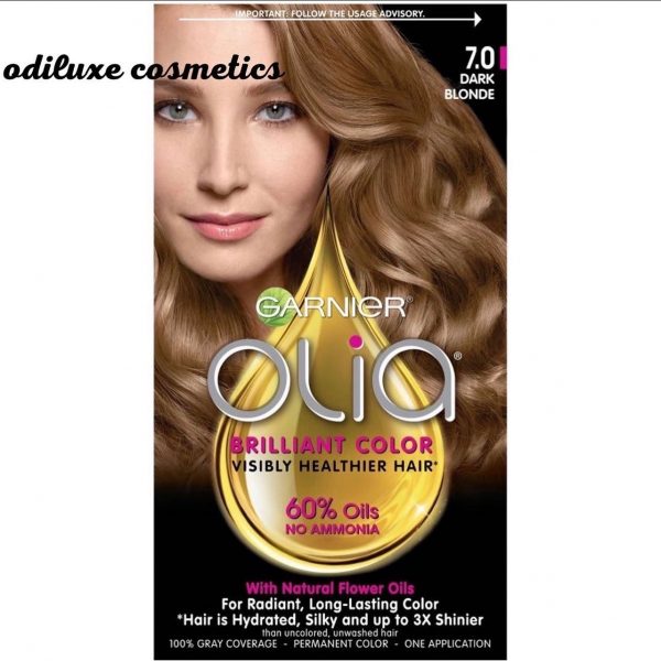 Garnier Olia Visibly Healthier Hair Color, 7.0 Dark Blonde (US)