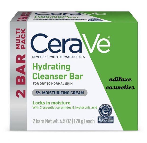 CeraVe Hydrating Cleanser Bar – 4.5oz / 2pk (US)