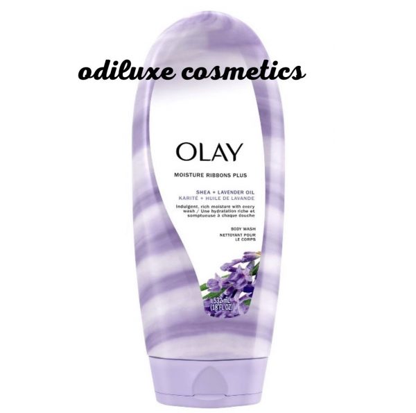 Olay Moisture Ribbons Plus Shea + Lavender Oil Body Wash – 18 fl oz / 532ml (US)