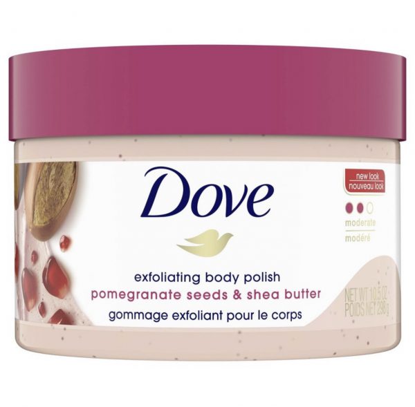 Dove Beauty Pomegranate Seeds & Shea Butter Exfoliating Body Polish Scrub – 10.5oz (US)