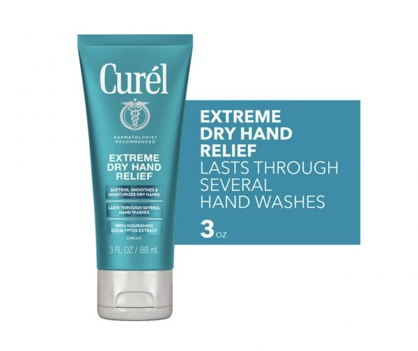 Curel Extreme Dry Hand Healing Hand Cream with Eucalyptus Extract, 3 fl oz (US)