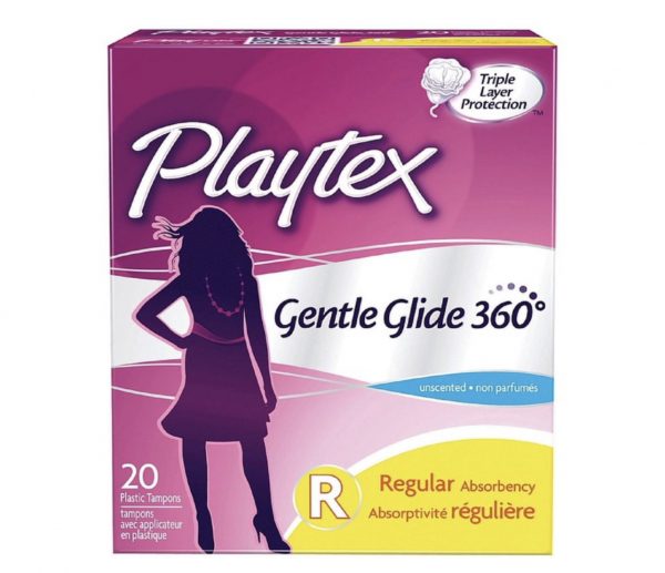 Playtex Gentle Glide 360 Unscented Regular Absorbency Tampons 40 Tampons (US)