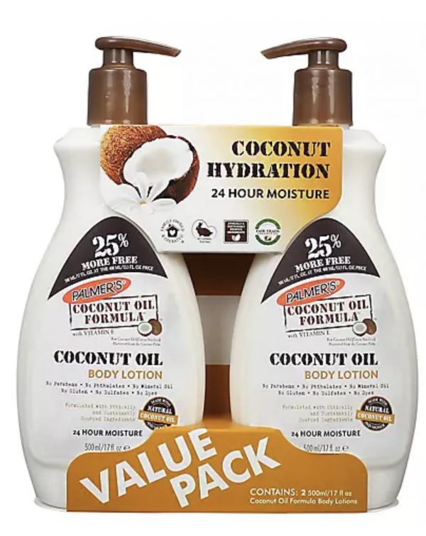 Palmers Coconut Oil Body Lotion, 2 pk./17 oz. / 500ml each (US)