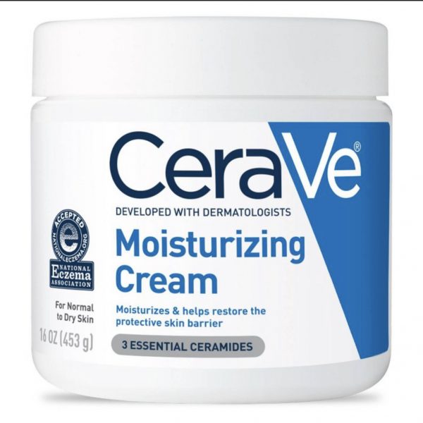 CeraVe Moisturizing Cream, Face and Body Moisturizer for Dry Skin – 16 fl oz / 453g (US)