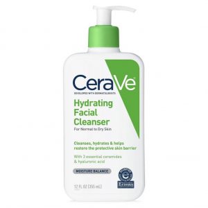 CeraVe Face Wash, Hydrating Facial Cleanser for Normal to Dry Skin 12 fl oz (US)