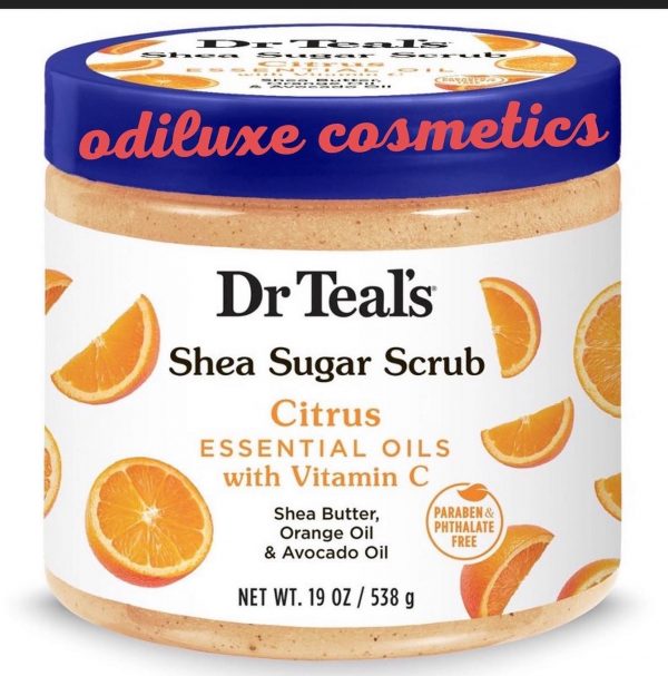 Dr Teal’s Citrus Shea Sugar Body Scrub – 19 oz / 538g (US)