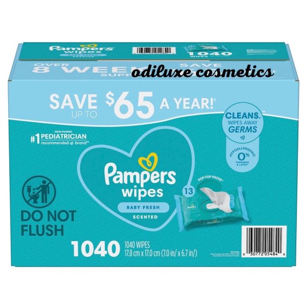 Pampers Scented Baby Wipes, Baby Fresh, 13 Pop-Top Packs 1040 ct. (US)