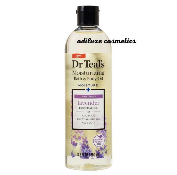 Dr Teal’s Soothing Lavender Moisturizing Bath & Body Oil – 8.8 fl oz / 260ml (US)