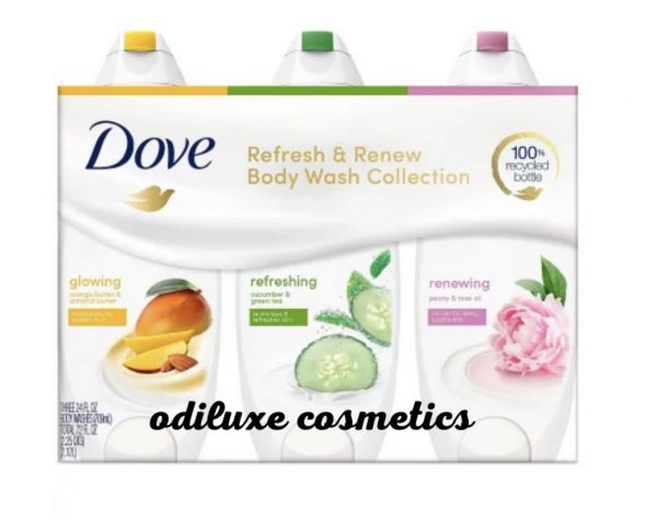 Dove Refresh & Renew Body Wash Collection 24 fl. oz. / 709ml each, 3 pk. (US)