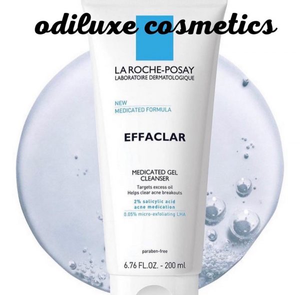 La Roche Posay Effaclar Medicated Gel Face Cleanser with Salicylic Acid for Acne Prone Skin – 6.76 fl oz / 200ml (US)