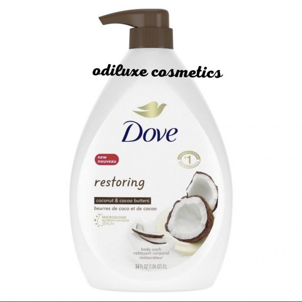 Dove Restoring Coconut Butter & Cocoa Butter Nourishing Body Wash with Pump – 34 fl oz (US)