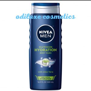 NIVEA MEN Maximum Hydration Body Wash with Aloe Vera, 16.9 Fl oz / 500ml (US)