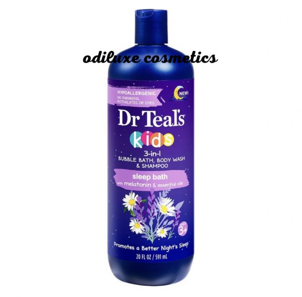 Dr Teal’s Kids 3-in-1 Bubble Bath, Body Wash & Shampoo – 20 fl oz / 591ml (US)