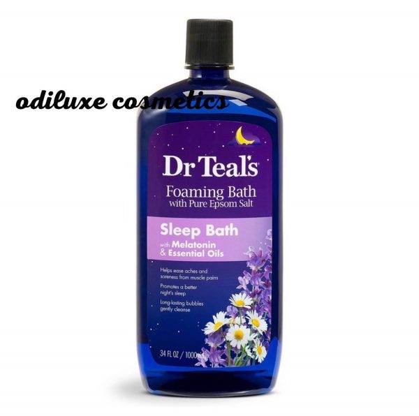 Dr Teal’s Melatonin Sleep Foaming Bubble Bath – 34 fl oz / 1000ml (US)