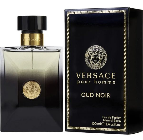 Versace Pour Homme Oud Noir Eau De Parfum Spray, Cologne for Men, 3.4 oz / 100ml (US)