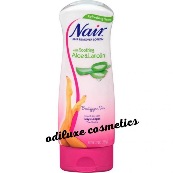 Nair Hair Aloe & Lanolin Hair Removal Lotion – 9.0 oz / 255g (US)