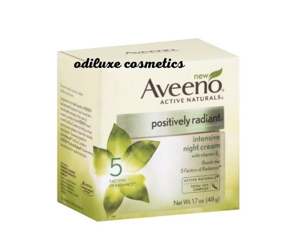 AVEENO Active Naturals Positively Radiant Intensive Night Cream 1.70 oz / 48g (US)