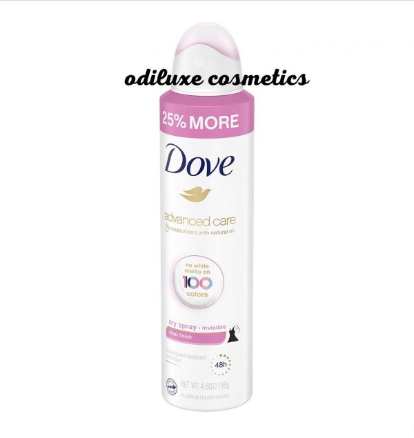 Dove Beauty Clear Finish 48-Hour Invisible Antiperspirant & Deodorant Dry Spray – 3.8oz / 107g (US)