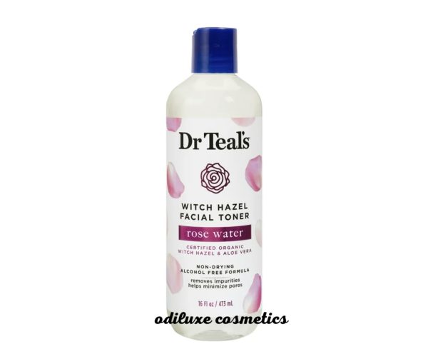 Dr Teal’s Witch Hazel Facial Toner, Rose Water, 16 fl oz / 473ml (US)