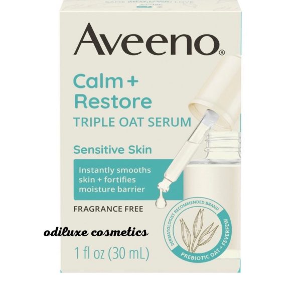 Aveeno Calm + Restore Triple Oat Sensitive Skin Face Serum, 1 fl. oz (US)