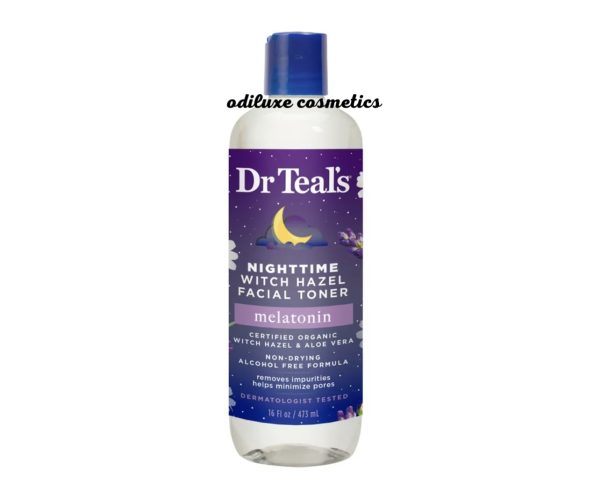 Dr Teal’s Nighttime Witch Hazel Facial Toner with Melatonin, 16 fl.oz. / 473ML (US)