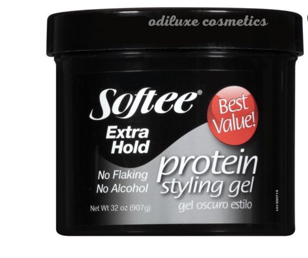 Softee Extra Hold Protein Styling Gel 32 Oz / 907g Jar (US)