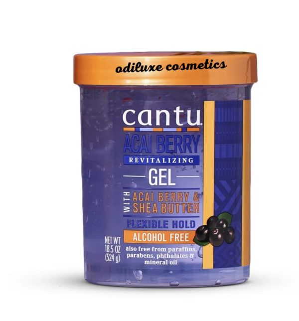 Cantu Revitalizing Styling Gel with Acai Berry and Shea Butter, 18.5 oz (US)