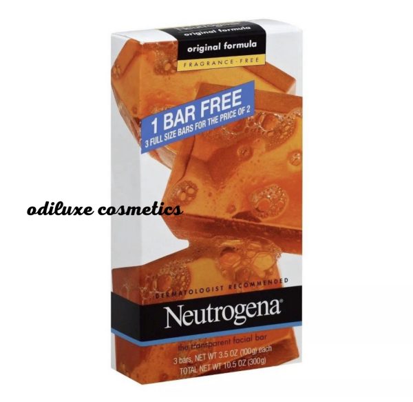 Neutrogena Facial Cleansing Bar Fragrance 3-in-1 pack (US)