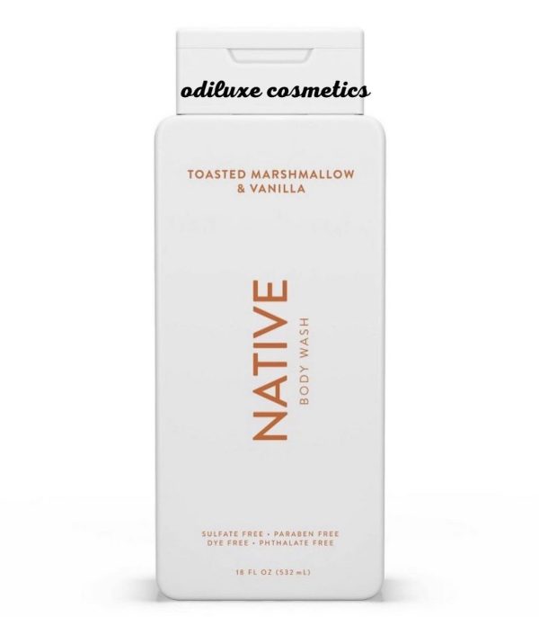 Native Toasted Marshmallow & Vanilla Body Wash for Women – 18 fl oz / 532ml (US)