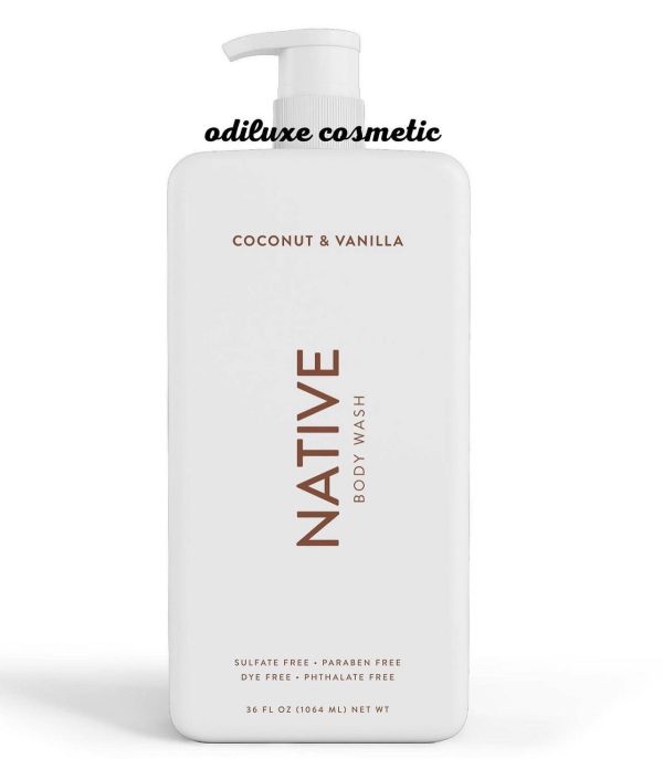 Native Coconut & Vanilla Body Wash – 36 fl oz / 1064ml (US)