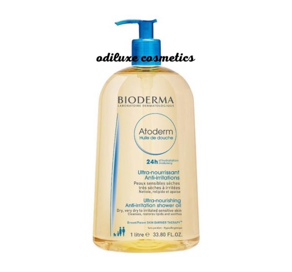 Bioderma Atoderm Body Cleansing Shower Oil – 33.8 fl oz/ 1 Litre (US)