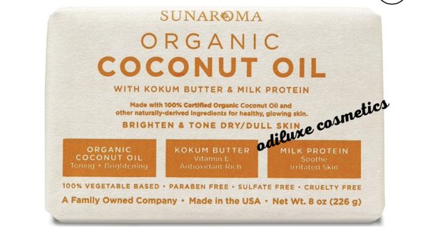 Sunaroma Organic Coconut Oil Soap 8 oz / 226g (US)