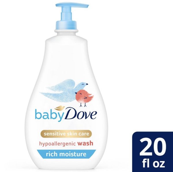 Baby Dove Rich Moisture Sensitive Skin Hypoallergenic Wash – 20 fl oz (US)