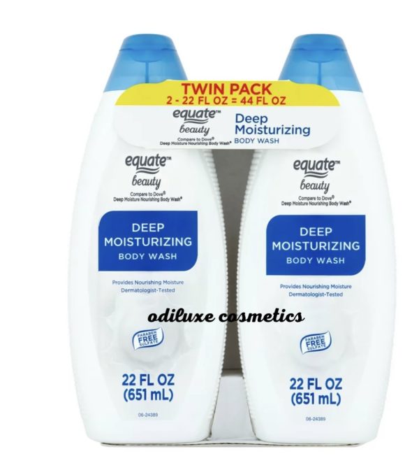 Equate Beauty Deep Moisturizing Body Wash Twin Pack, 22 fl. / 651ml Oz., Twin Pack (US)