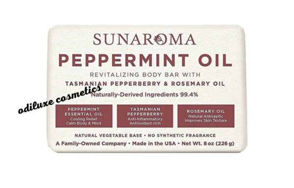 Sunaroma Peppermint Oil Soap 8 oz / 226g (US)