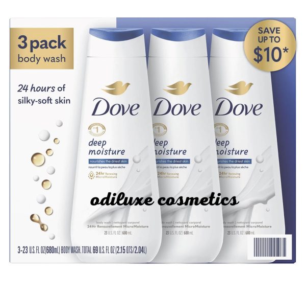 Dove Nourishing Body Wash, Deep Moisture 23 fl. oz. / 680ml 3 pk. (US)