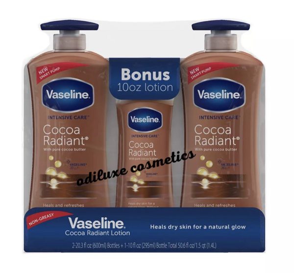 Vaseline Intensive Repair Cocoa Radiant Body Lotion, 3 pk./20.3 fl. oz. (US)