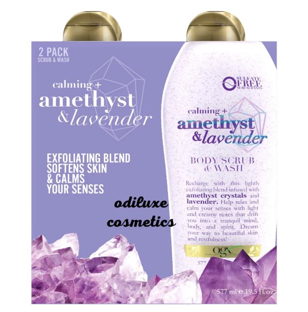 OGX Amethyst & Lavender Body Scrub & Wash 19.5 fl. oz / 577ml 2pk. (US)