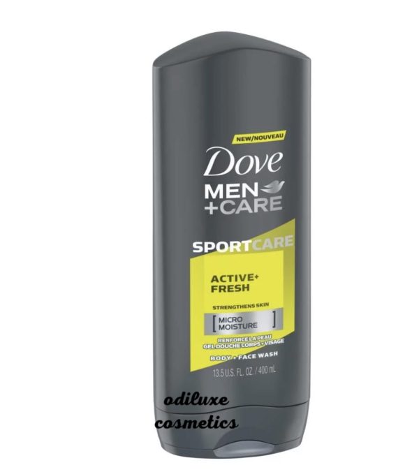 Dove Men+Care SportCare Body Wash Active + Fresh, 13.5 fl oz / 400ml (US)