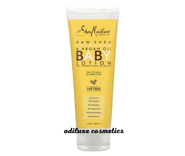 SheaMoisture Baby Lotion Raw Shea + Chamomile + Argan Oil Calm & Comfor 8 fl oz