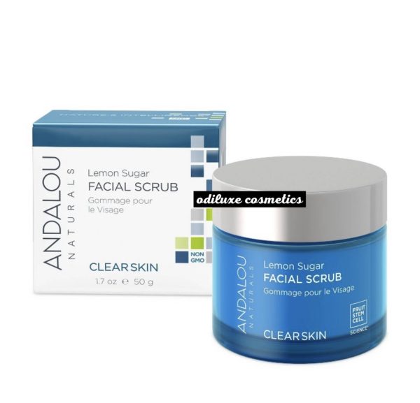 Andalou Naturals Clear Skin Lemon Sugar Facial Scrub – 1.7oz (US)