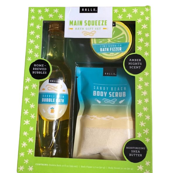 Hallu Main Squeeze 3 Pcs Bath Gift Set (US)