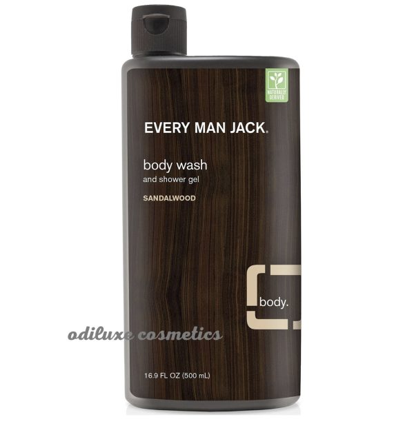 Every Man Jack Sandalwood Hydrating Men’s Body Wash – 1 Liter (US)