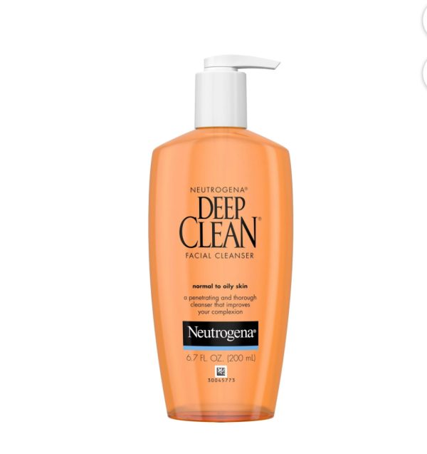 Neutrogena Oil-Free Deep Clean Daily Facial Cleanser, Face Wash, 6.7 fl. oz (US)