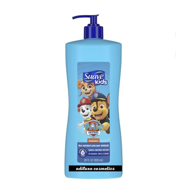 Suave Kids Paw Patrol 3-in-1 Shampoo + Conditioner & Body Wash – 28 fl oz / 828ml (US)