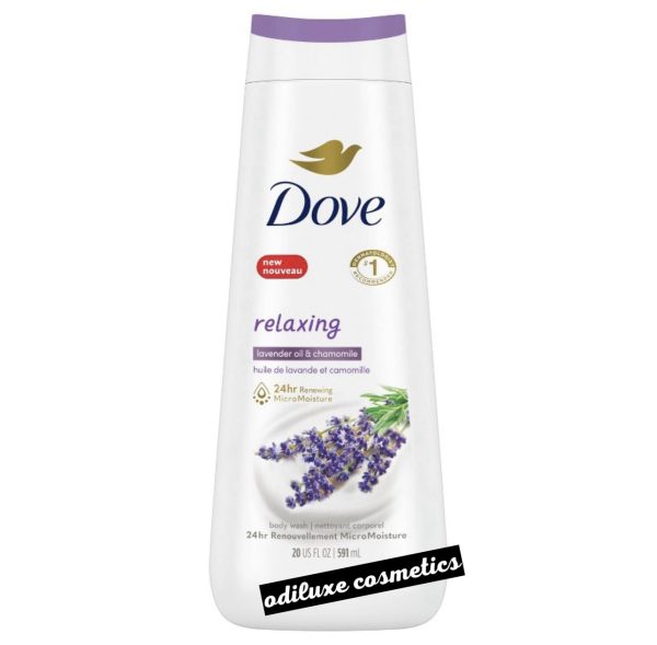 Dove Relaxing Body Wash, Lavender Oil and Chamomile, 23 fl oz / 680ml (US)